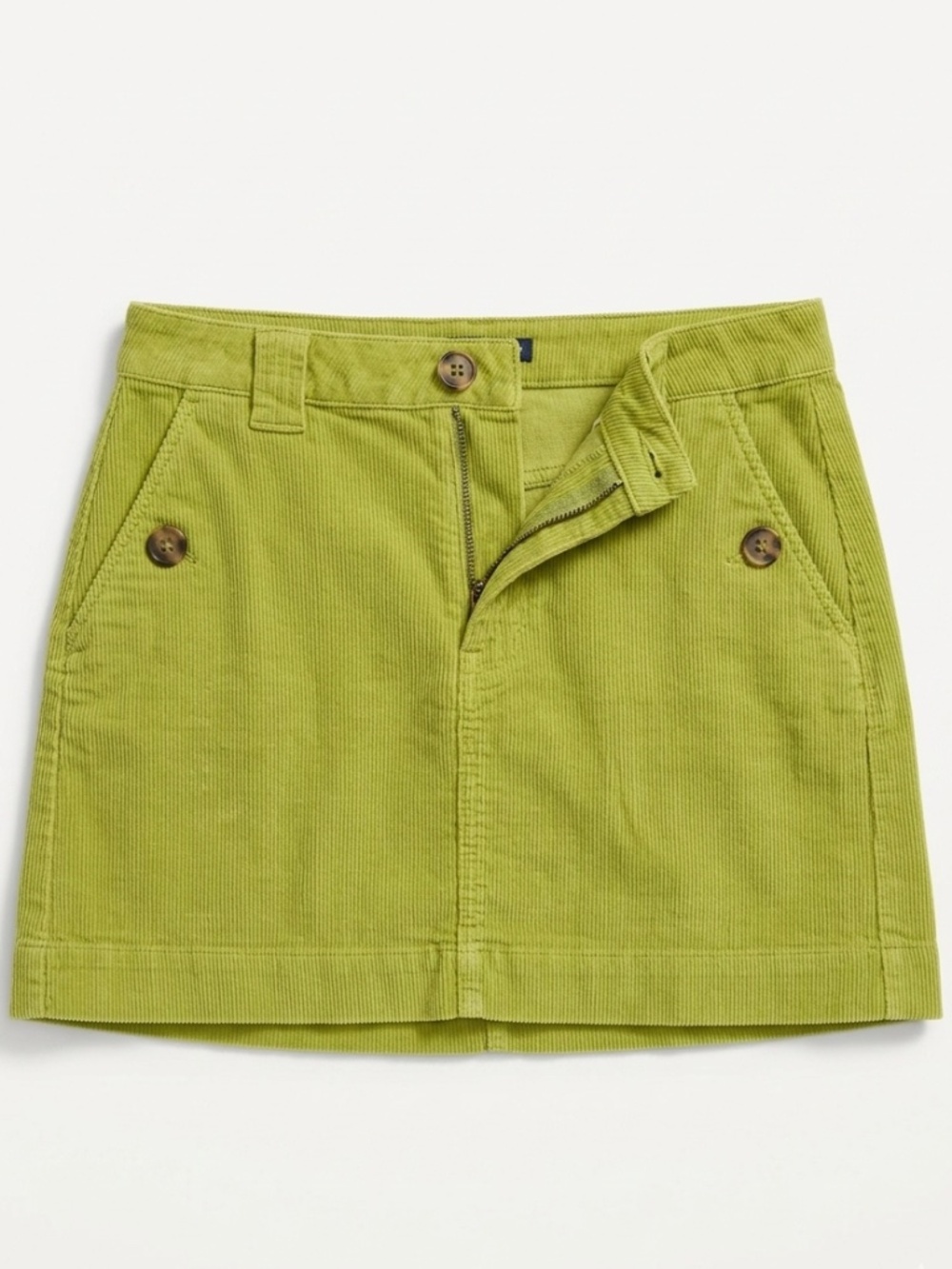 Green Button Skirt